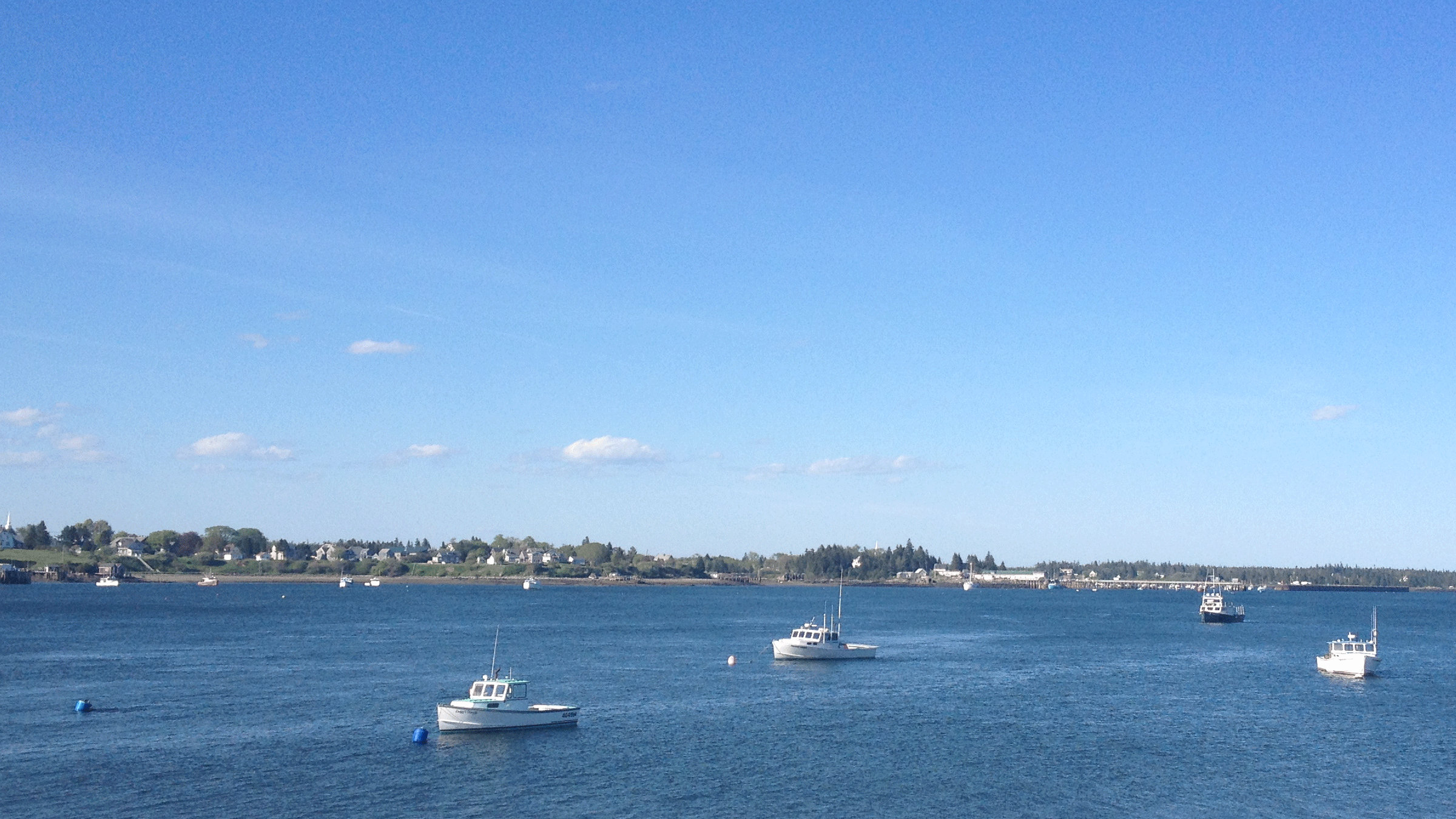 Jonesport from Perio Point across the water