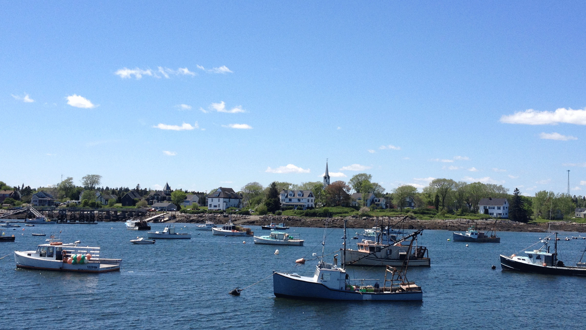 Jonesport from the Kelley Point breakwater